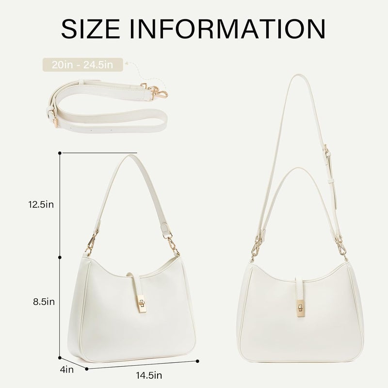 CLUCI Shoulder Bag for Women, Purses for Women, Handbag Hobo Bags Vegan Leather Crossbody Purse with Adjustable Strap - Image 3